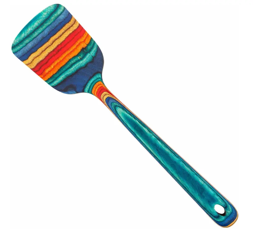 Totally Bamboo Baltique Montego Bay Collection 12-1/2" Wooden Spatula, Safe for Nonstick