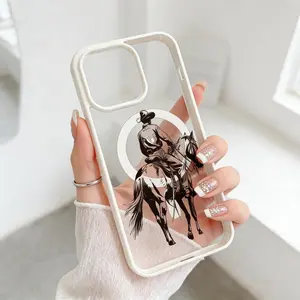 Premium Magnetic Phone Cases for iPhone11/12/13/14/15/16//17/Air/promax/Plus Classic Cowboy Knight  cased MagSafe Ready, Anti-Fall, Springtok and Ultra-Thin Design| Perfect for Everyday Use Screen Protector Resistance