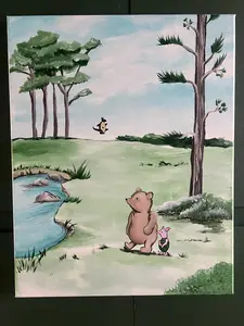 "The Corner" Acrylic Painting - cat colors and name can be personalized