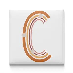 Boho Alphabet Magnet – C