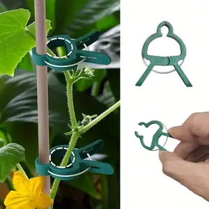40/60/80 adjustable plant clips-reusable garden supports for flowers, vines, vegetables and tomatoes-durable plastic, essential gardening tools.