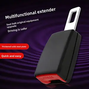 Car Seat Belt Extender Buckle, Vehicle Safety Strap Extension, Adjustable Car Seatbelt Clip Holder, Durable Automotive Accessory