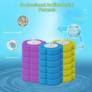 Antibacterial Disposable Toilet Brush Refill Heads Toilet Scrubber Refill toilet Brush Refill   Antibacterial, Disposable, Easy Clean Toilet Wand Refills