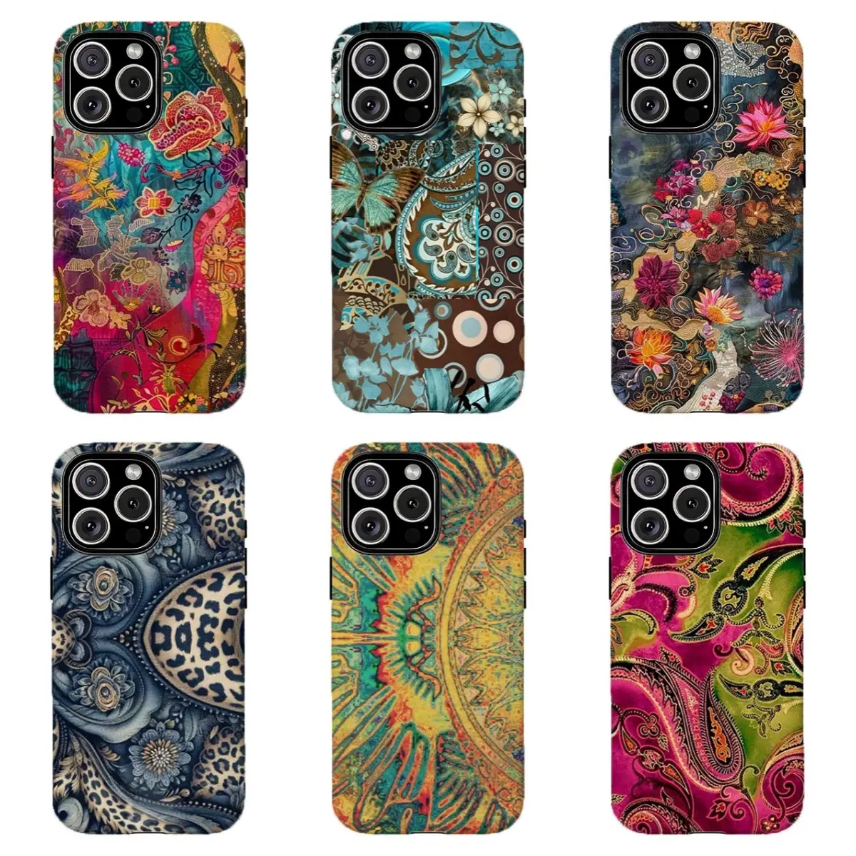 Vintage Bohemian Paisley Floral Phone Case |     Maximalist Aesthetic,For IPhone 17ProMax 16 15Plus 14 13 12Pro 11, Samsung Galaxy S26 S25 S24 S23 S22 S21 Phone Case |   Gift For Him And Her,Phone Accessories