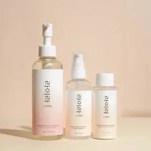 [Lyra Official] 3-Step Korean Glow Skincare Set | Soapberry Oil, Rice Powder Cleanser, Rice Essence Serum | For Hydrated, Glowing, Balanced Skin
