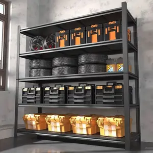 Garage Shelving, Storage Shelves Heavy Duty, 5 Tier Adjustable Metal Shelving Unit for Warehouse, Garage, Basement,39 " W x 15.7" D x 77" H