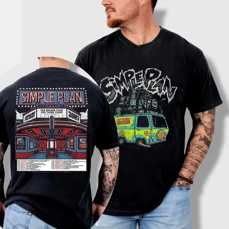 Simple Plan The Bigger Than You Think Tour The Sequel 2026 Shirt, Vintage Band Tee, Pop Punk Shirt, Concert Tour Merch, Music Lover Gift