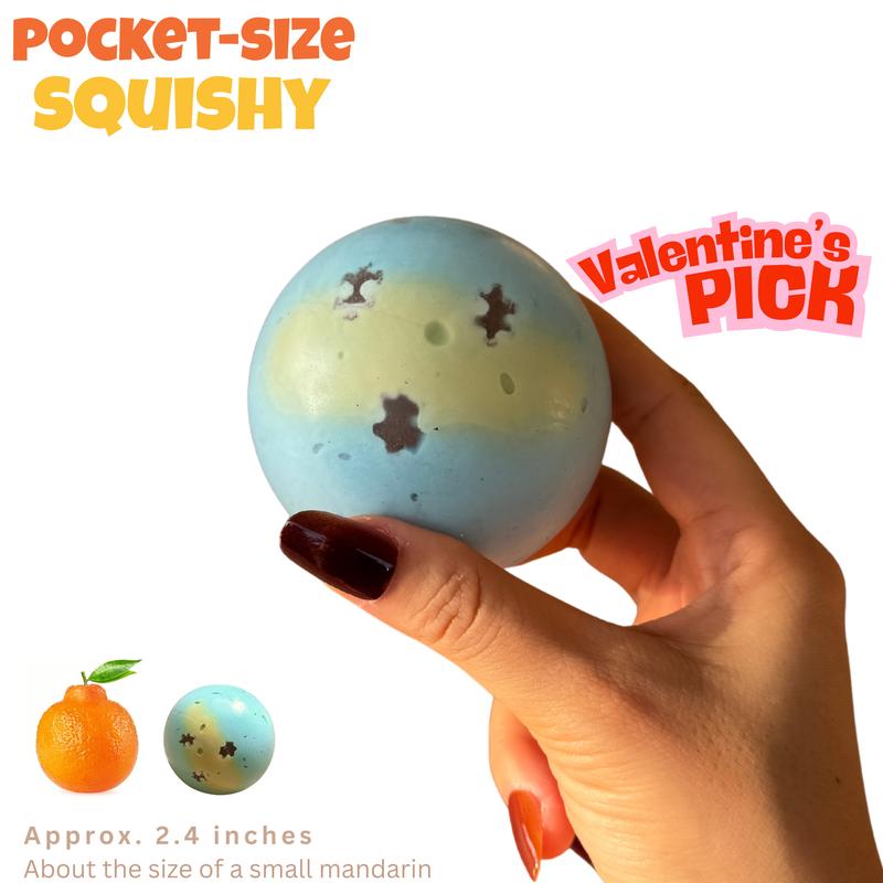 Moonlight Cookie Crumble Squishy Stress Ball — Blue Cream Sensory Squeeze Fidget Toy Gift