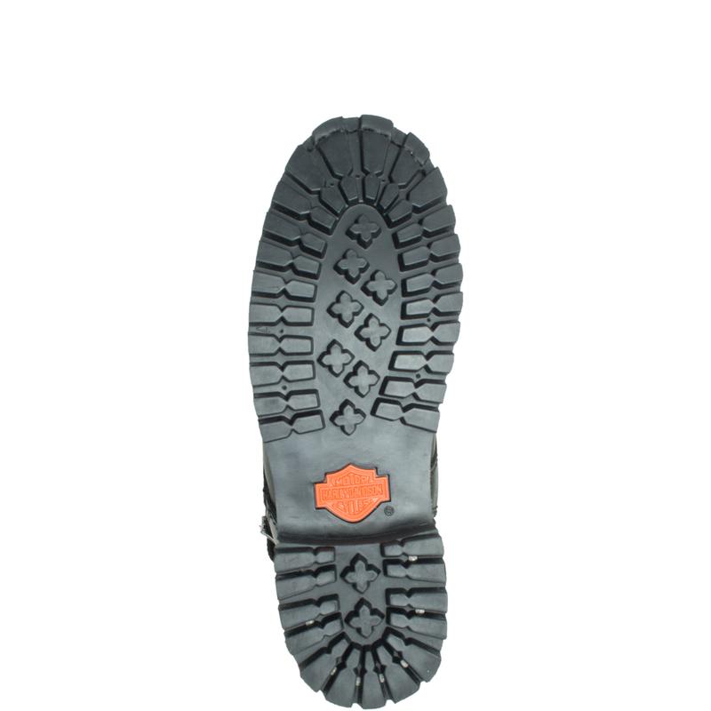 Harley-Davidson Grimes 12" Lace D87205 Womens Black Leather Motorcycle Boots