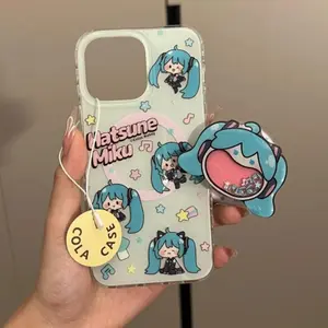 Hatsune Miku Kaito Mobile Phone Case Animation Peripheral Cute Cartoon Anti-fall Mobile Phone Protective Cover Japanese Kawaii