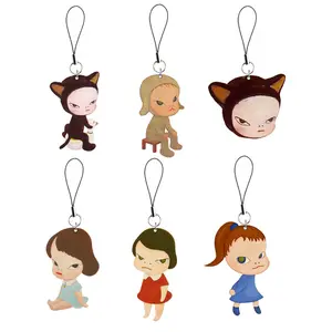 Nara Yoshitomo Phone Charm Keychain Acrylic Nara Yoshitomo Small  Mobile Phone Chain Key Rin Accessories Fans Gifts