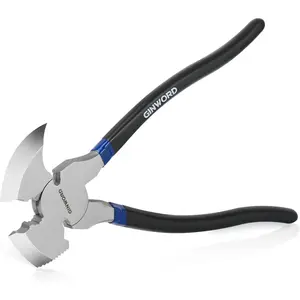 10.4 Inch Heavy Duty Multi Fence Pliers, Hammer Head Wire Cutter Nail Puller Staple Puller Fence Cutting Tools