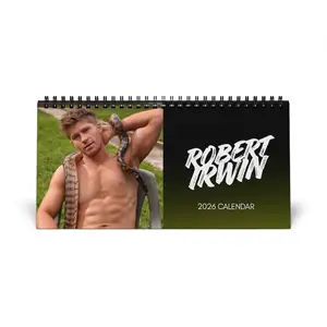 Robert Irwin 2026 Desktop Calendar, Animal Lover Gift, Funny Hot Hunk Calendar, Room Decor