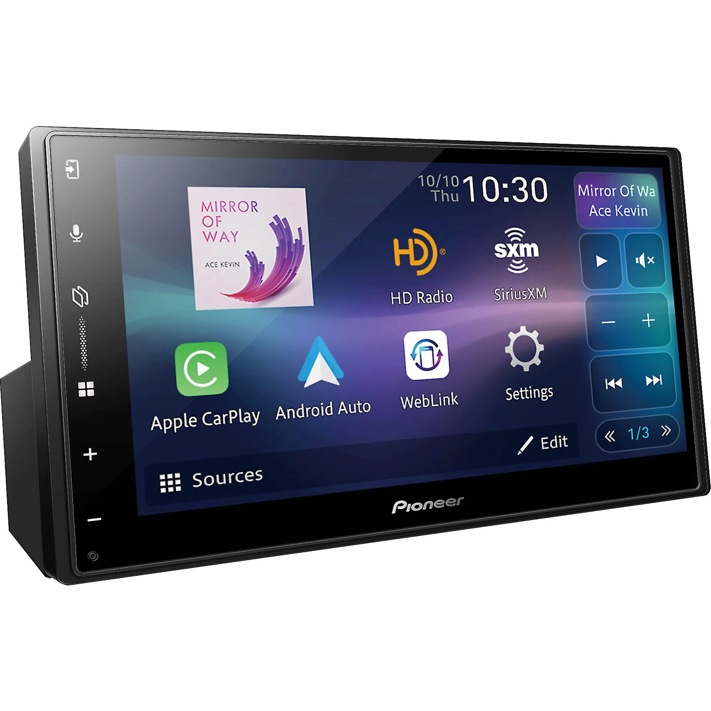 Pioneer 6.8" Touchscreen Bluetooth Digital Multimedia Receiver, DMH-W3050NEX AV Receiver for Audio & Video Systems
