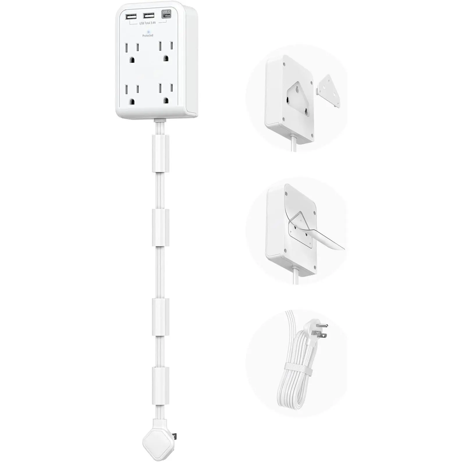 3 FT+4 Outlets