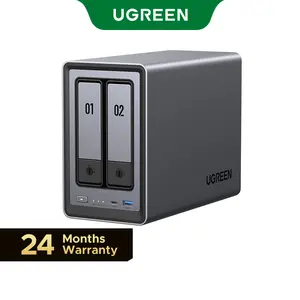 UGREEN NASync DXP2800 2-Bay Desktop NAS, Intel N100 Quad-core CPU, 8GB DDR5 RAM, 2.5GbE, 2 * M.2 NVMe Slots, 4K HDMI, Network Attached Storage (Diskless),TikTokShopSpringGlowUp,Greenish