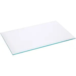 Plymor 5" x 8" Rectangle, 5mm Thick Beveled Clear Glass