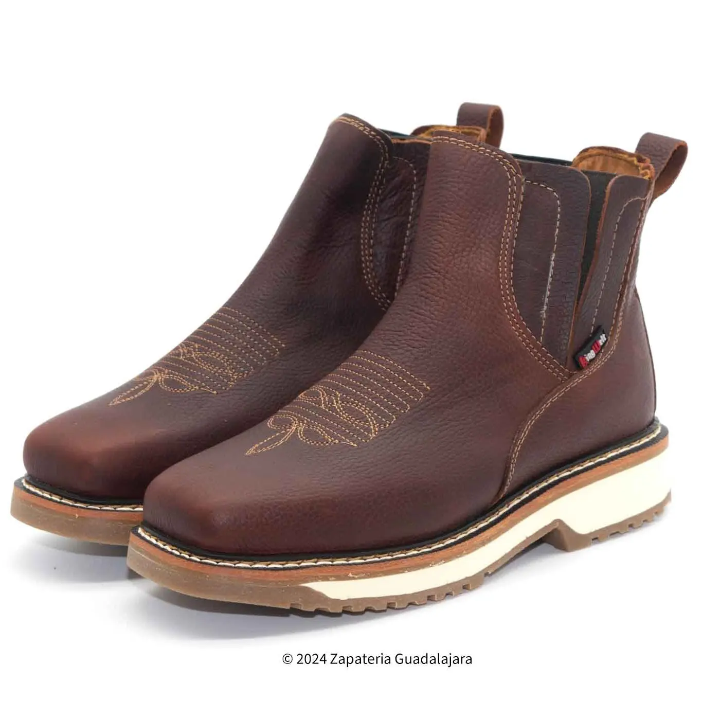 ARIZONA 6" FLEX MERLOT SQUARE SOFT TOE DOUBLE DENSITY OIL TANNED LEATHER WORK BOOT