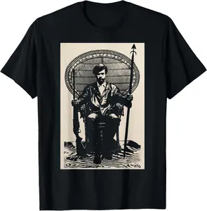 BPP Vintage Black History Self Defense Black Panthers Party T-Shirt Pure Cotton Graphic Tees Menswear Top: Gifts for Men & Women