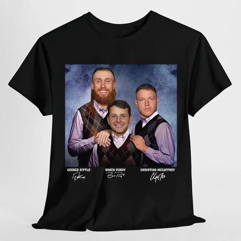 49er Apparel, Brock Purdy Christian McCaffrey George Kittle Football T-Shirt, San Francisco Step Bros Tee, Funny Football Graphic Shirt, Gameday Unisex Gift for Fan Women & Men