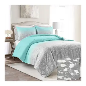 Lush Decor Glitter Ombre Metallic Print Comforter 3Pc Twin