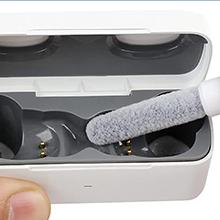 Dual-Brush Earbud Cleaning Pen | 4-in-1 Pro Kit for Precision & Durability, Tool Compatible with Airpods, Galaxy Buds, All Wireless Headsets -Black