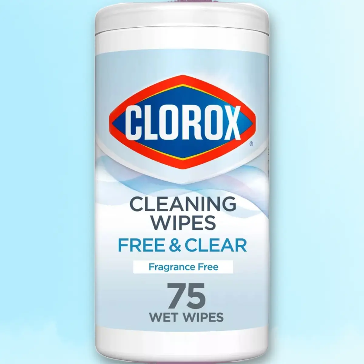 Clorox Free & Clear Wipes 75ct - Free & Clear Disinfecting Wipes, 75ct, for Multi-Surface, Hypoallergenic, No Harsh Chemicals