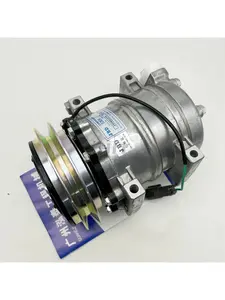 506211-6571 Hitachi Excavator EX200-5G EX120-5G Diesel Engine Refrigeration Air Conditioning Compressor S7501