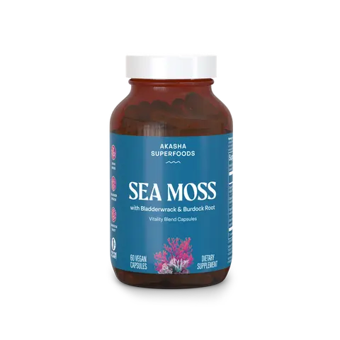 Akasha Superfoods Sea Moss Vitality Blend Capsules