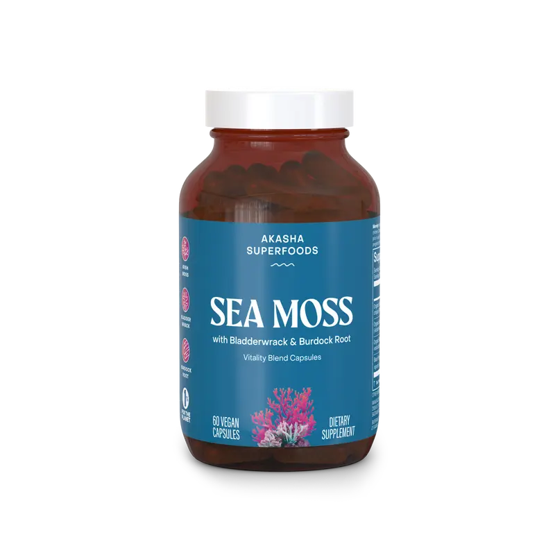 Akasha Superfoods Sea Moss Vitality Blend Capsules