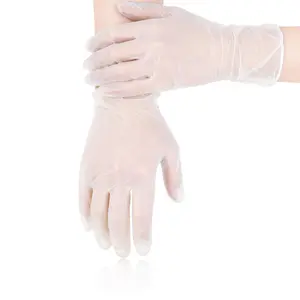 100pcs Disposable Transparent PVC Gloves, Made of VinylMaterial, Latex - Free/ Powder Free And Non -Slip,Providing Both Protection And Durability
