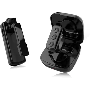 Multifunction Remote Page Turner for Kindle Paperwhite Reading and TikTok Scrolling, Scrolling Ring Bluetooth Remote Control Page Turner Clicker for iPad iPhone Tablets, Wireless Camera Camcorder Remote Control-Black