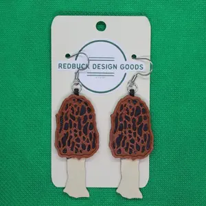 Morel Mushroom Earrings Women's Fashion Jewelry