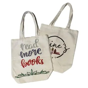 Stylish Graphic Print Canvas Book Tote Bag, Large Capacity Reusable Bag for Beach, Work, and School with Double-Sided Design Custom Tote