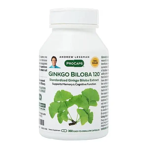 Andrew Lessman Ginkgo Biloba 120 - 360 Capsules
