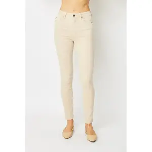 Judy Blue Full Size Garment Dyed Tummy Control Skinny Jeans