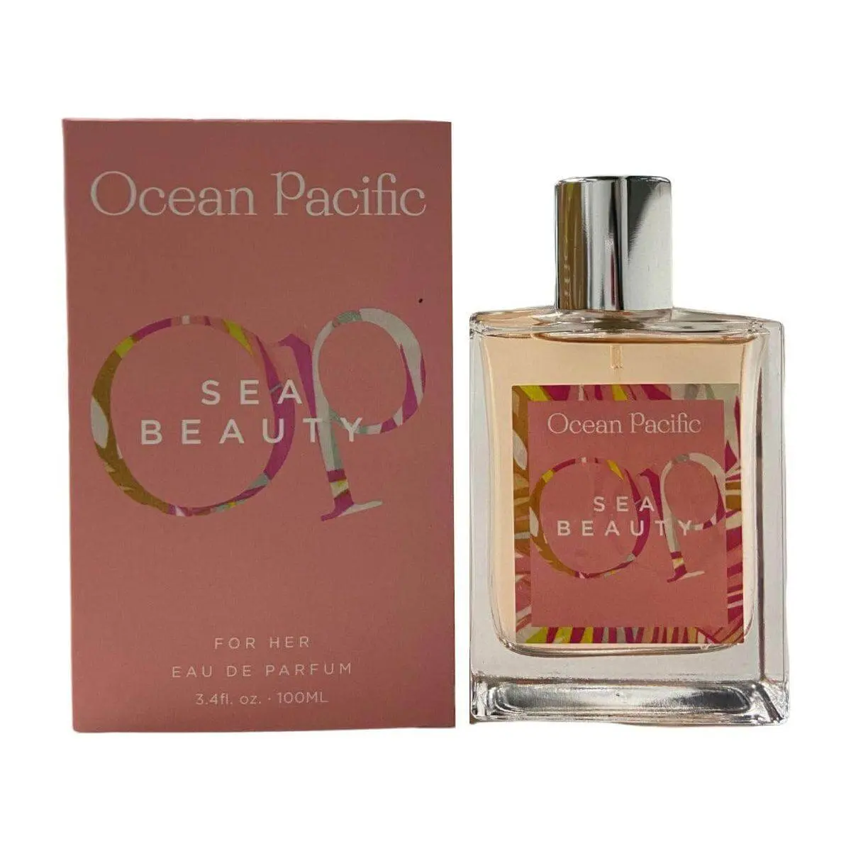 Ocean Pacific Op Sea Beauty Women's Eau de Parfum (EDP) - 3.4 fl oz, New In Box, Feminine, Cube-Shaped, Elegant Fragrance for Women, Feminine Women's Fragrance, Cube-Shaped Women's Fragrance