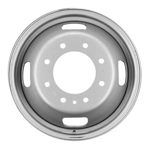 Ford Front/Rear Rim Wheel for F350SD Pickup Truck (2005-2016), 17x6.5 Silver Steel 4-Vent, Hollander: 03615