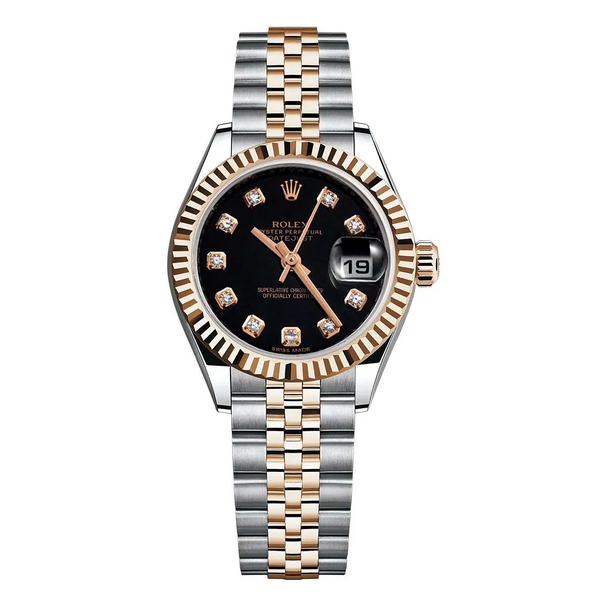 Rolex Ladies Datejust 179171 Black Dial WHP040760/WHP042459