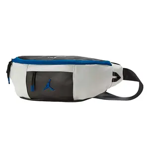 Jordan Metal Jumpman Logo Polyester Crossbody Chest and Waist Bag in Black, White, and Blue for Men and Women