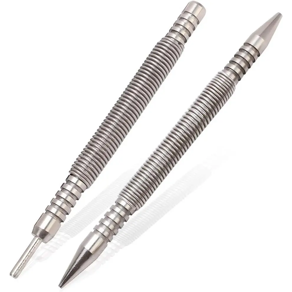 Saipe 2 count Dual   Setter and Hinge Pin Remover Punch Set, 3/32?& 1/16?Heads Hammerless Spring  Set, 3500 PSI Striking Force Spring   Punch