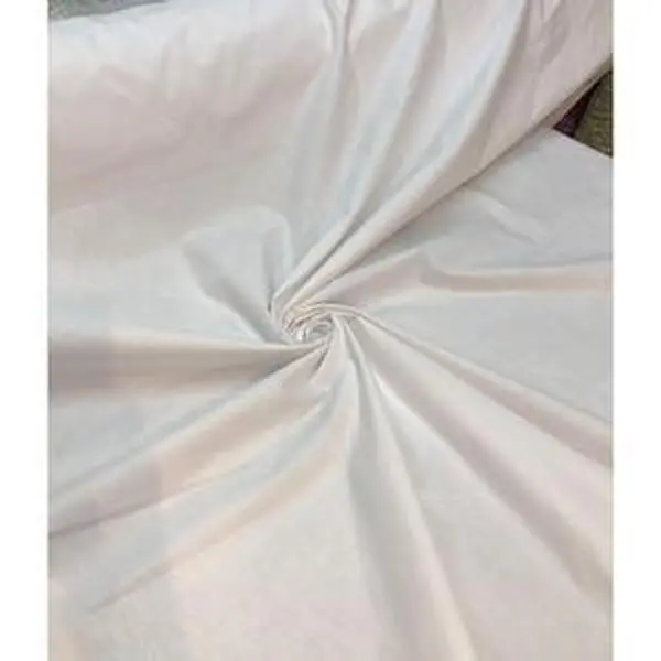 100% cotton fabric beautiful white color fabric 110” wide  sold by the yard