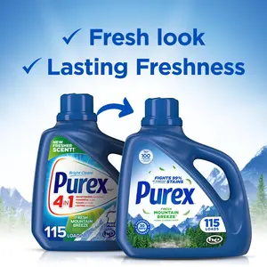 Purex Fresh Mountain Breeze Liquid Detergent, 150 fl oz, 115 loads