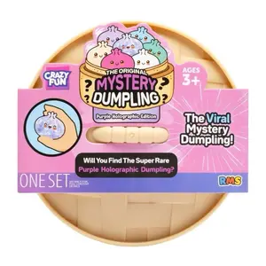 Viral Mystery Dumpling Stress Relief Toy - Purple Holographic Edition, Anxiety Relief Products, Decompression Squeeze, Sensory Stress Reliever, Sensory Calming Tool
