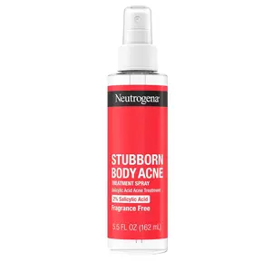 Neutrogena Stubborn Body Acne Spray with 2% Salicylic Acid Fragrance-Free Treatment for Body Breakouts 5.5 Fl Oz and Skin Repair