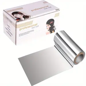 Thick Aluminum Foil Sheets, Professional Series Embossing Aluminum Foil, Pop-Up Dispenser, for Hair Dye and Perm Application