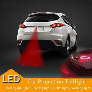 Truck Brake & Tail Light Projectors - Logo, Stop Flag & Rear Warning, Car Door & Fog - Anti-Collision Led Beacon