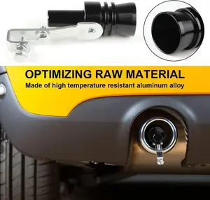 Universal Turbo Sound Pipe Whistle Muffler Sounder Simulator Tailpipe Noise Sound Enhancer Compatible with Truck, Motorcycle, Cars, Dirt Bike and Scooter car decoration