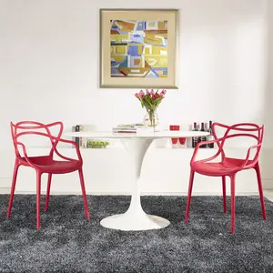 Modway Entangled Dining Set Set of 2 in Red