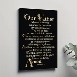 2D Flat, Wooden Framed Canvas Poster, Featuring Christian Scripture Wall Art. Perfect for Gifting And Suitable for Bedrooms, Living Rooms, Hallways, And Winter-Themed Room Decor